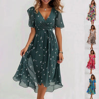 Jessa | Floral Chiffon Summer Dress for Women