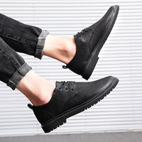 Men's low-top lace-up shoes