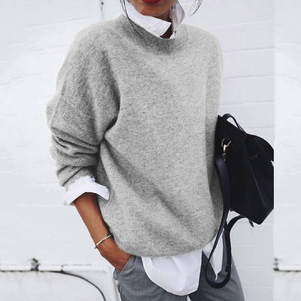 Emily | Two-Piece Look Knitted Commuter Sweater