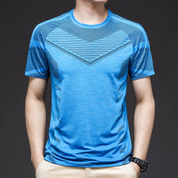 Men’s Quick Dry Running T-Shirt – Ice Silk Gym Tee for Summer Sports