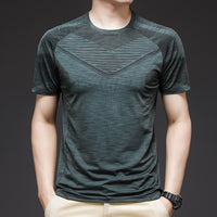 Men’s Quick Dry Running T-Shirt – Ice Silk Gym Tee for Summer Sports