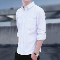 Noah | Slim Fit Long Sleeve Linen Shirt