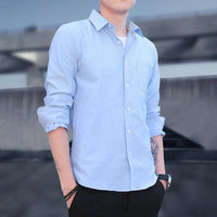 Noah | Slim Fit Long Sleeve Linen Shirt