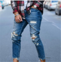 Ben™ DeepBlue Casual Ripped Pants