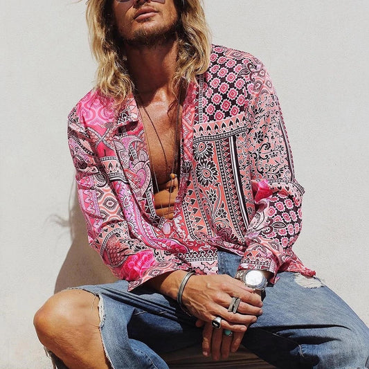 Rafael | Retro Floral Cotton Shirt