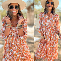 BohoBurst Printed Euphoria Dress