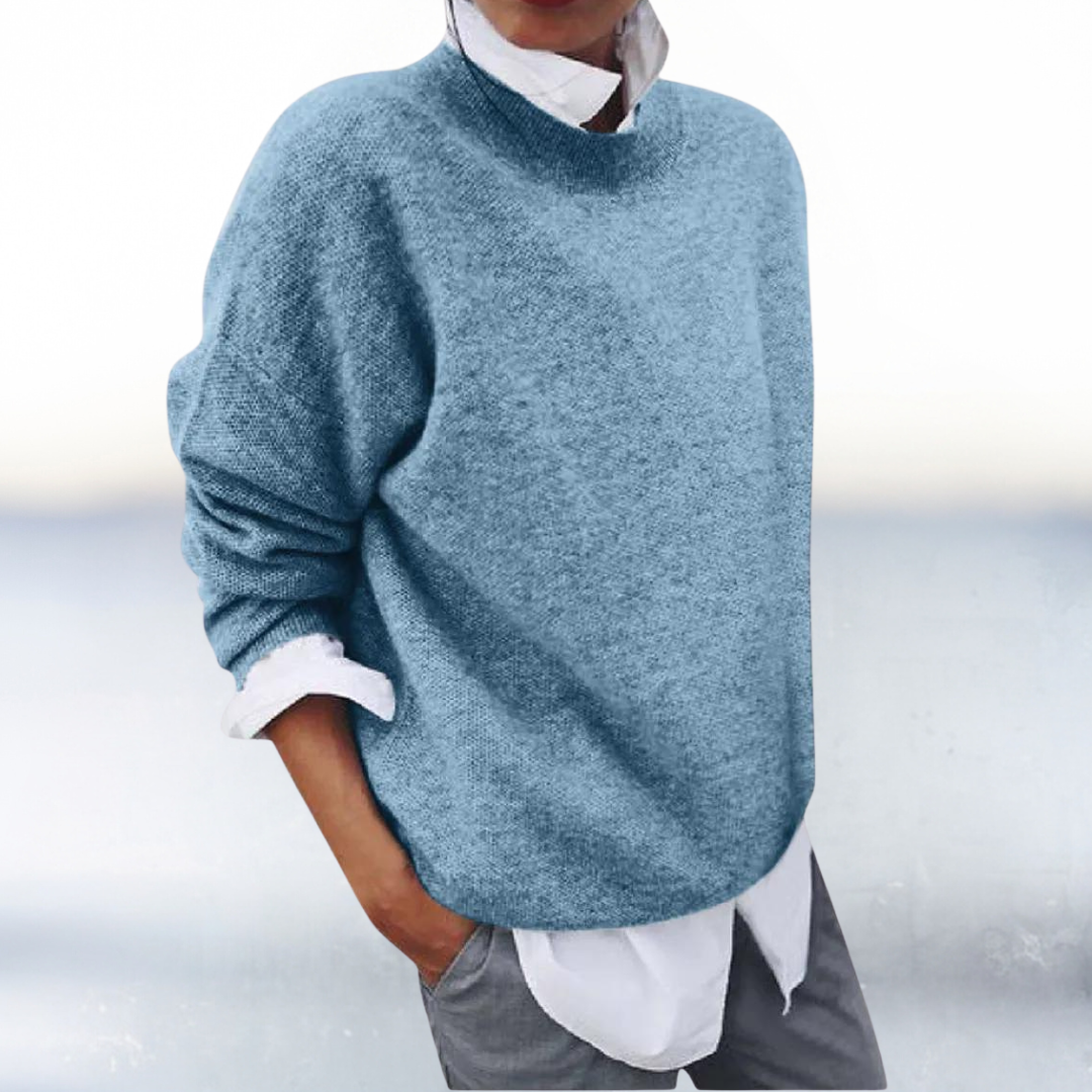 Emily | Two-Piece Look Knitted Commuter Sweater