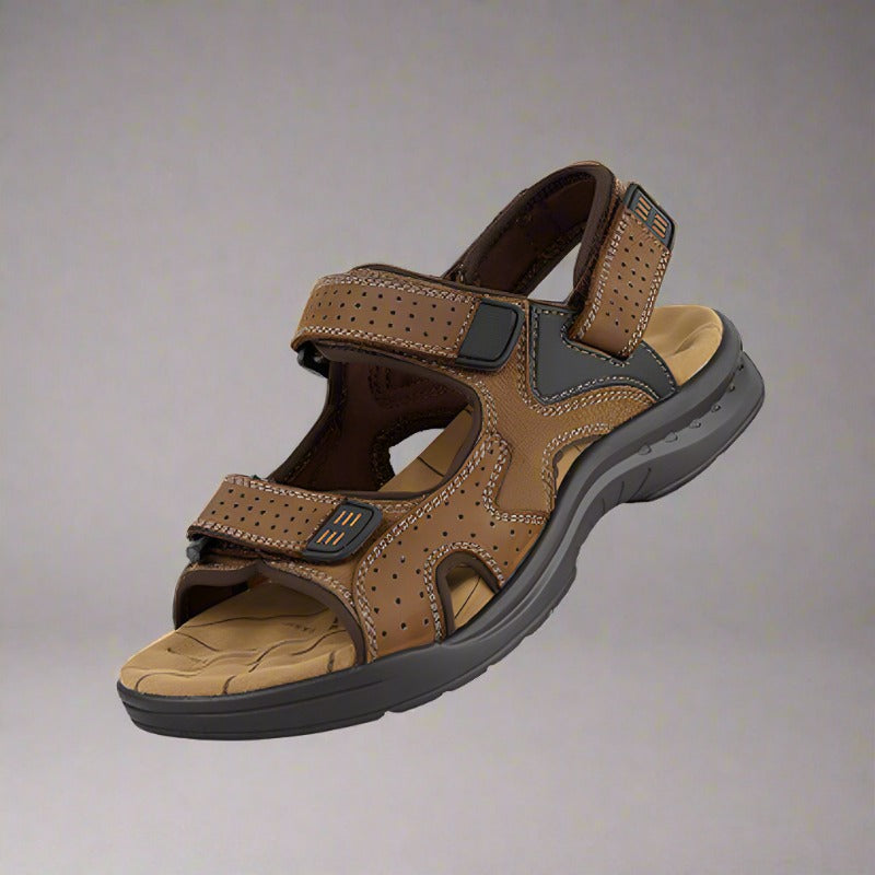 StreamWalk Klett-Strandsandalen aus Leder für Herren 