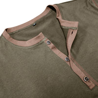 Men's Short Sleeve V-Neck Polo Shirt | Casual Cotton Blend Top