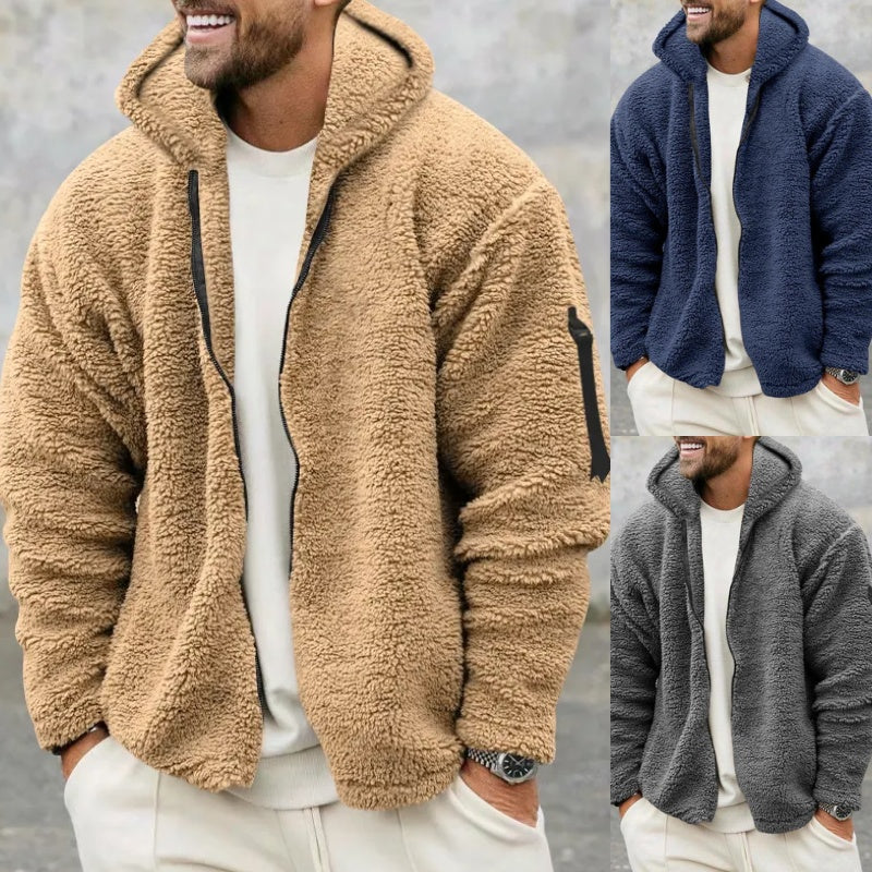 Noah | Men's Plush Fleece Hooded Jacket
