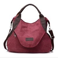UrbanChic Vintage Canvas Crossbody Bag – Minimalist Retro Shoulder Tote
