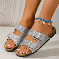 SparkleStep Double Buckle Sandals
