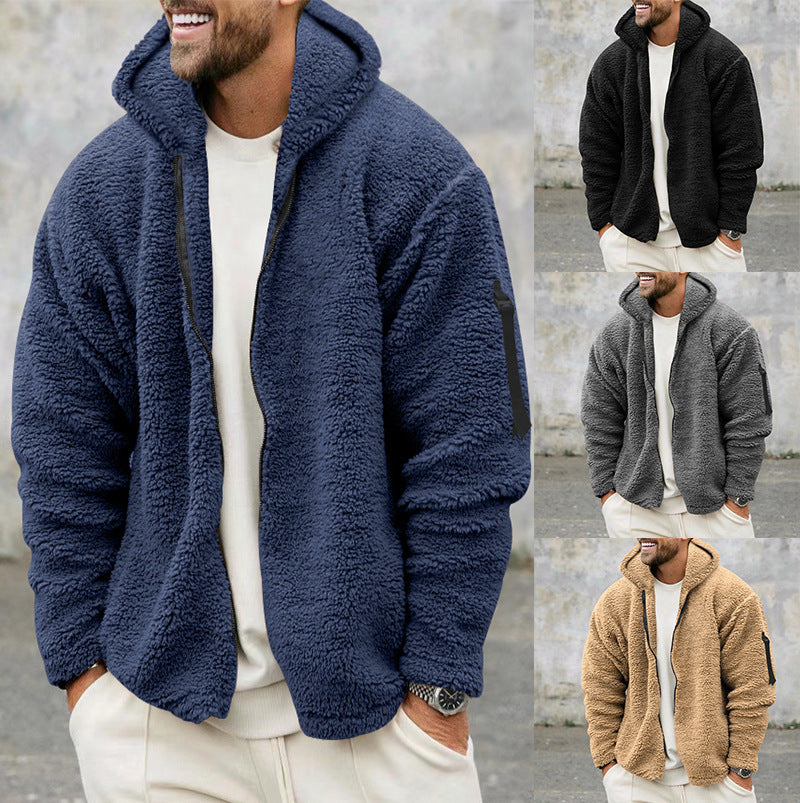 Noah | Men's Plush Fleece Hooded Jacket