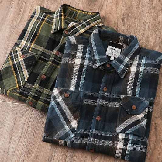 Logan | Thick Brushed Plaid Shirt Jacket