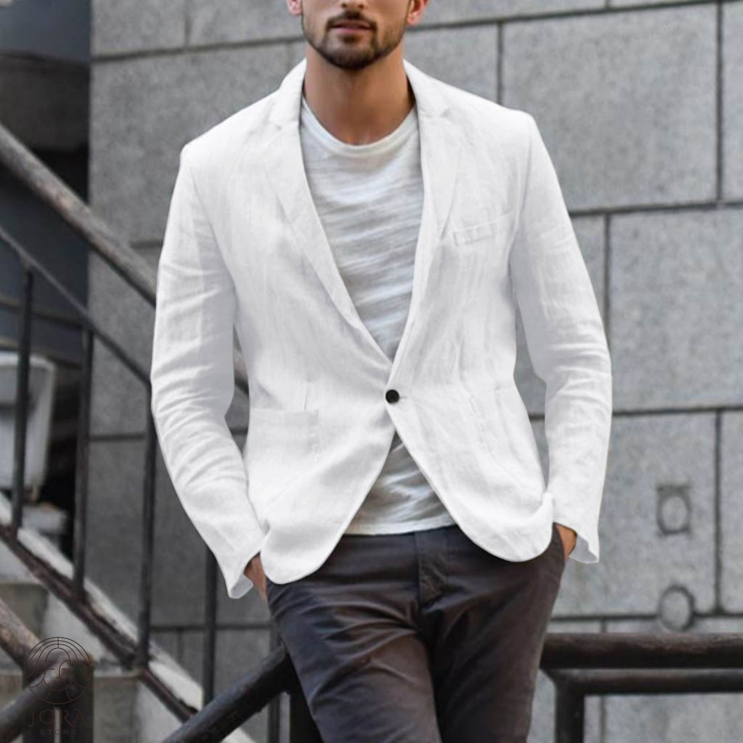 Benetton™ | Blazer aus Baumwolle und Leinen