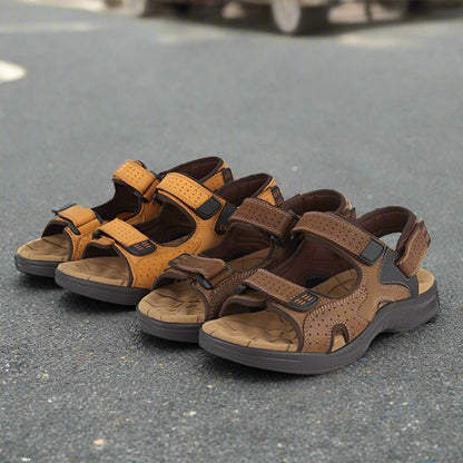 StreamWalk Klett-Strandsandalen aus Leder für Herren 