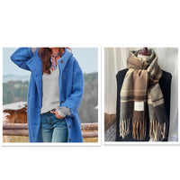 Evelyn | Thickened Tweed Trench Coat for Women