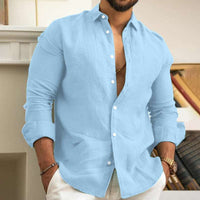 Ethan | Men's Breathable Cotton Linen Casual Shirt