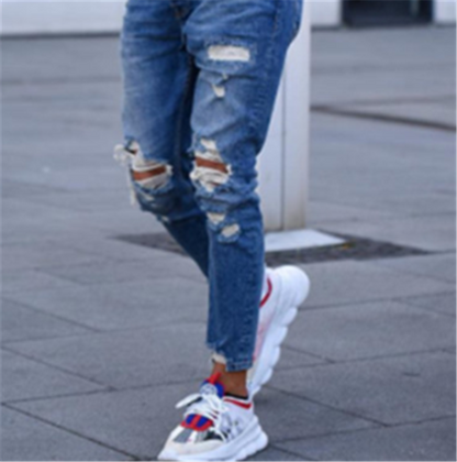 Ben™ DeepBlue Lässige zerrissene Hose