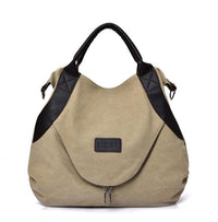 UrbanChic Vintage Canvas Crossbody Bag – Minimalist Retro Shoulder Tote