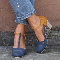Belle | Vintage T-Strap Sandals