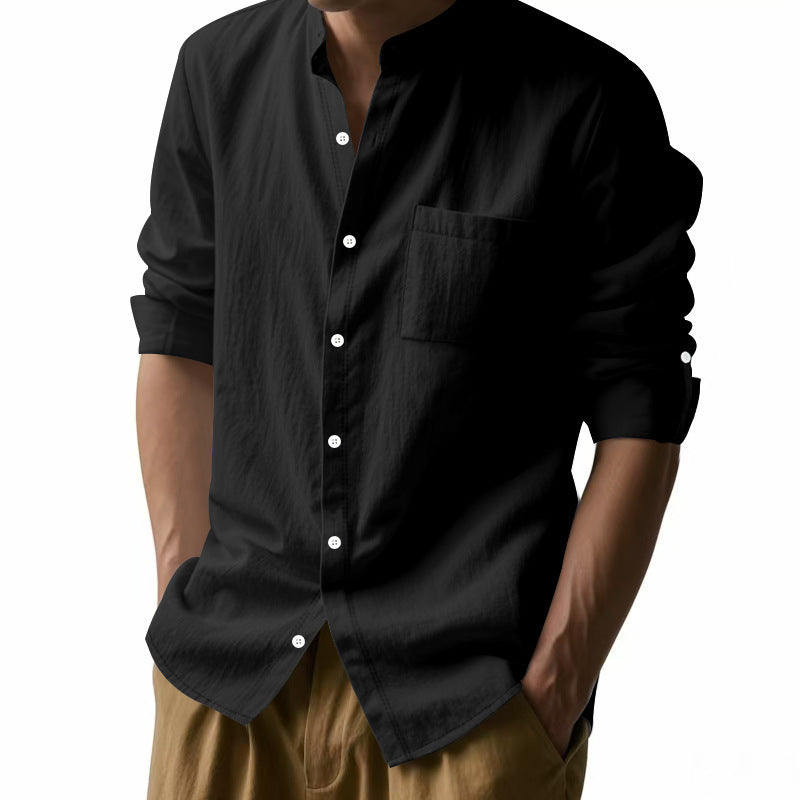Ethan | Long Sleeve Linen Casual Shirt