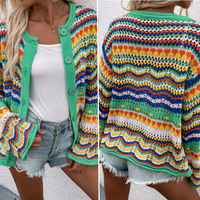 Isabella | Striped Cardigan Sweater Coat