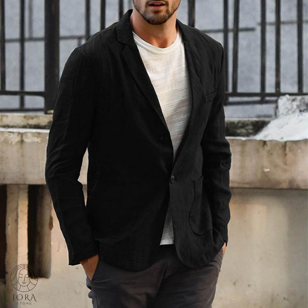 Benetton™ | Blazer aus Baumwolle und Leinen