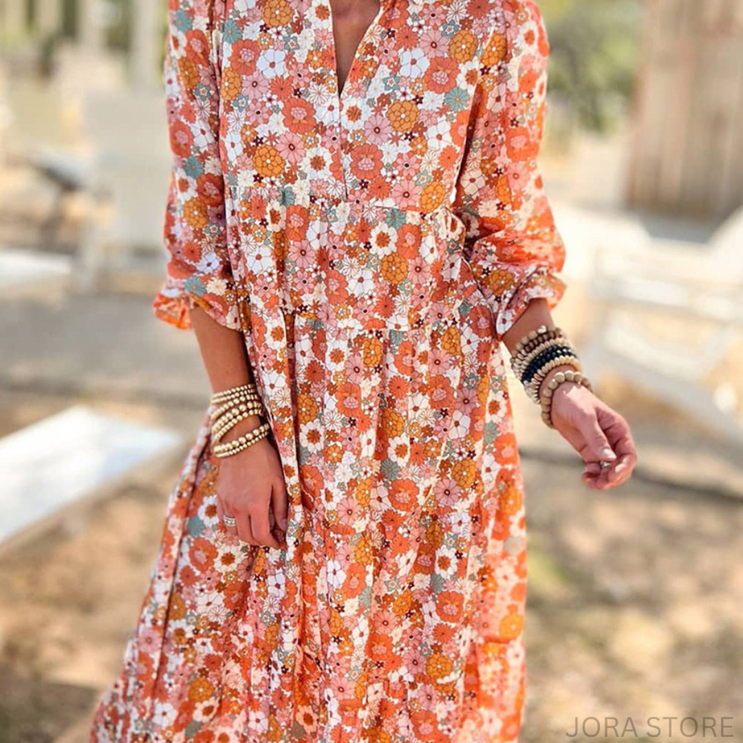 BohoBurst Printed Euphoria Dress