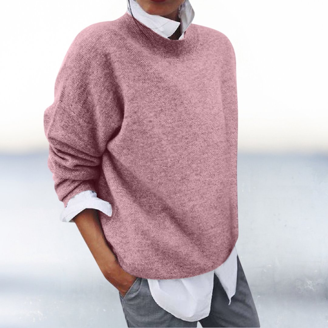 Emily | Two-Piece Look Knitted Commuter Sweater