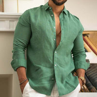 Ethan | Men's Breathable Cotton Linen Casual Shirt