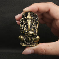 Tranquil Blessings Handcrafted Copper Ganesha Idol