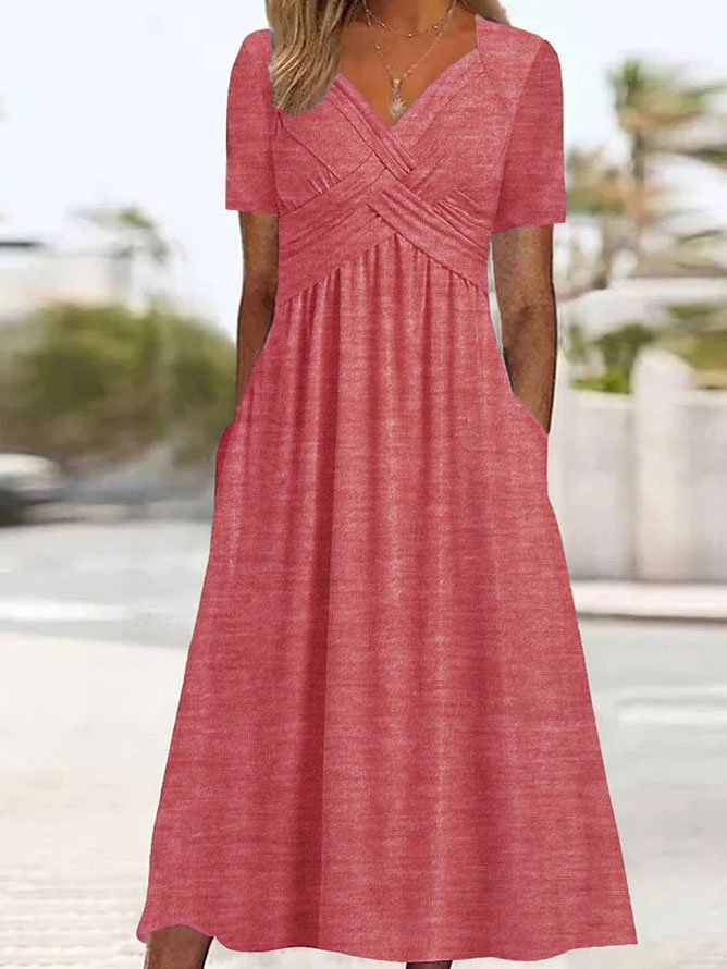 Mia | Short Sleeve A-Line Summer Dress