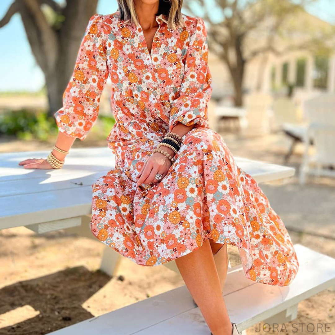 BohoBurst Printed Euphoria Dress