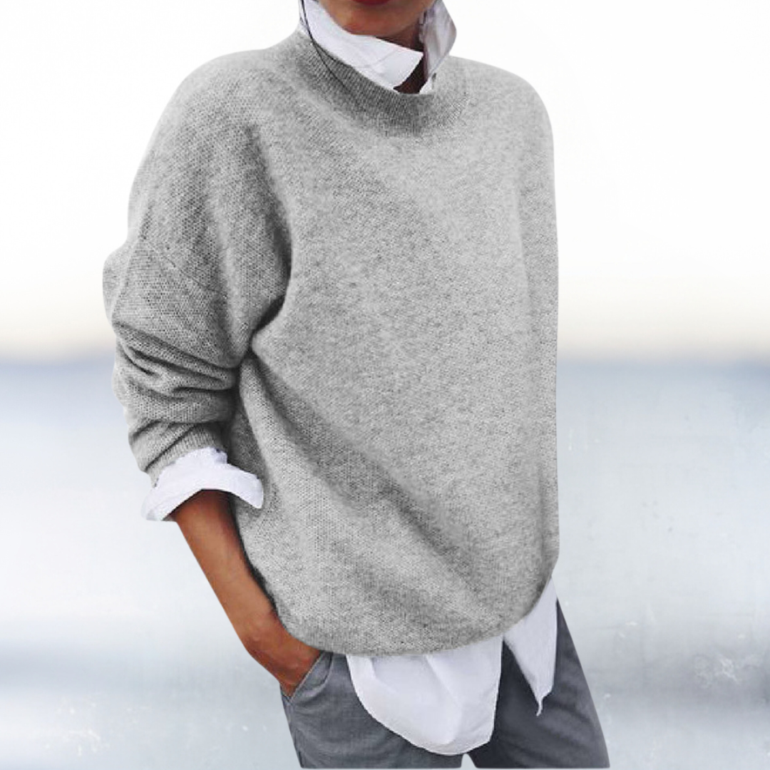 Emily | Two-Piece Look Knitted Commuter Sweater