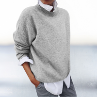 Emily | Two-Piece Look Knitted Commuter Sweater