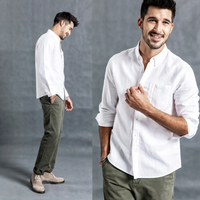 Philip | Long-Sleeved Cotton Linen Shirt