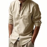 Ethan | Long Sleeve Linen Casual Shirt
