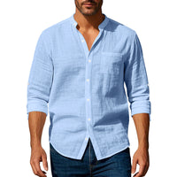 Ethan | Long Sleeve Linen Casual Shirt