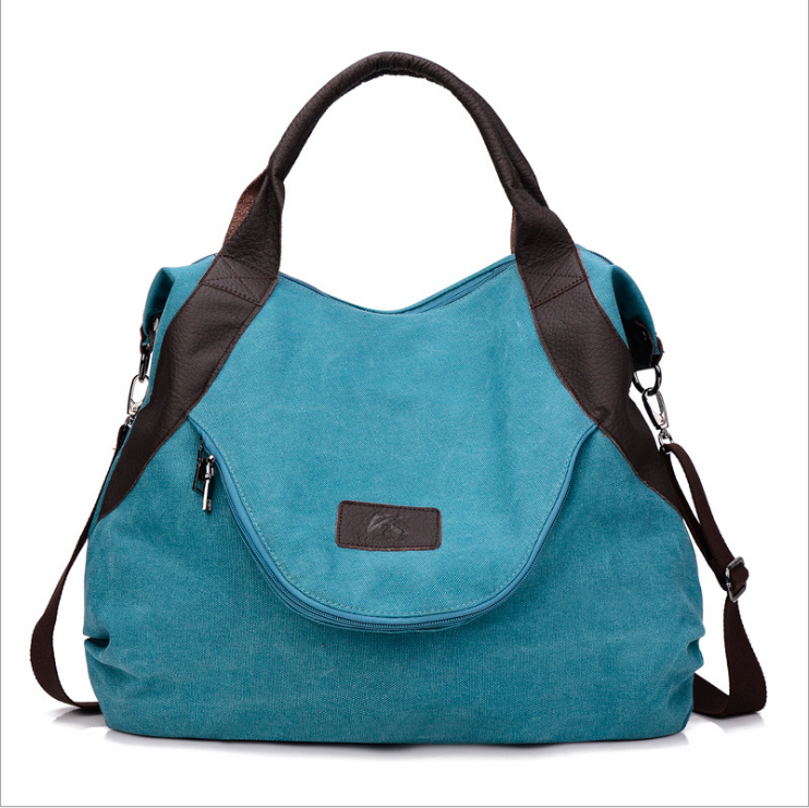 UrbanChic Vintage Canvas Crossbody Bag – Minimalist Retro Shoulder Tote