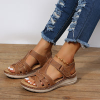 ClassicElegance Curve Plus Size Wedge Sandals