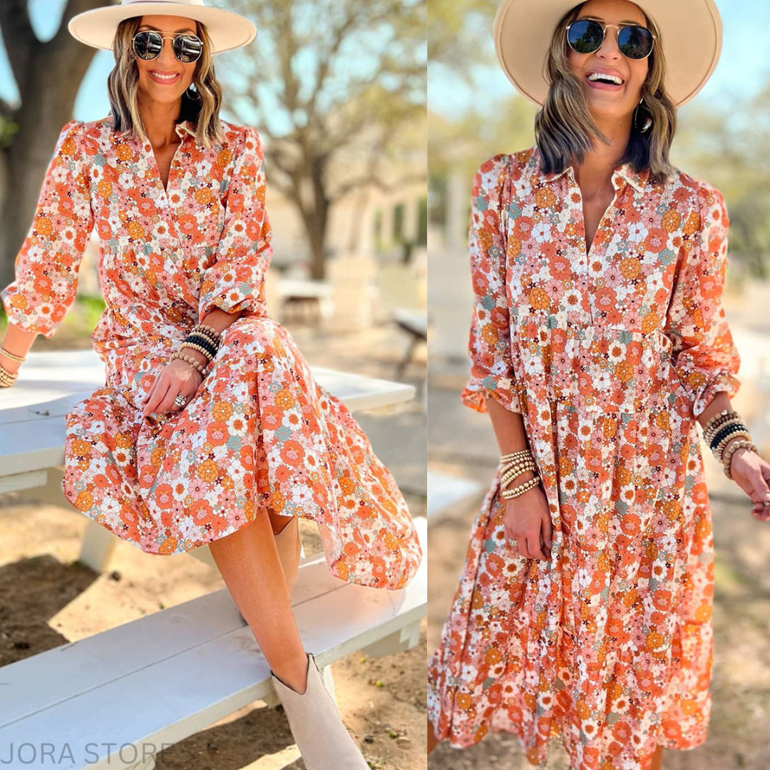 BohoBurst Printed Euphoria Dress