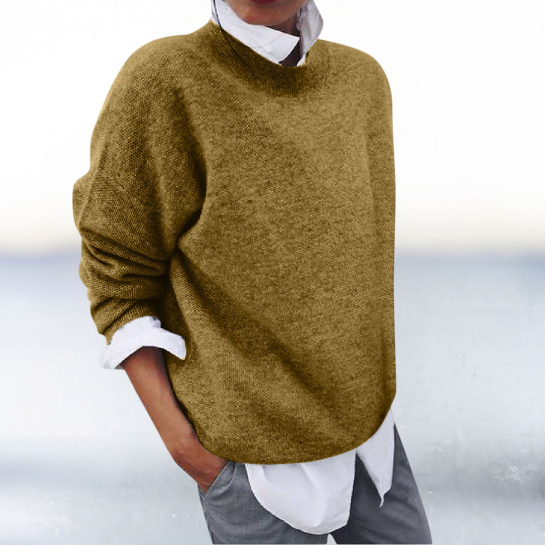 Emily | Two-Piece Look Knitted Commuter Sweater