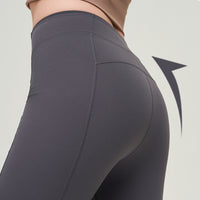 Ava | High Waist Zipper Flared Yoga Pants