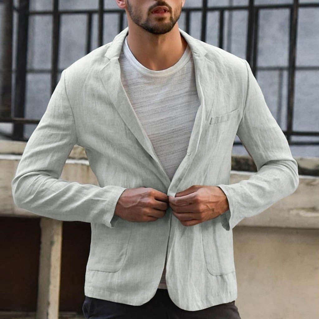 Benetton™ | Blazer aus Baumwolle und Leinen
