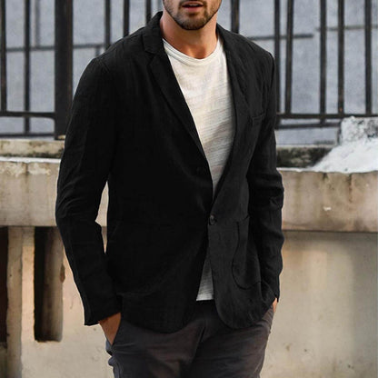 Benetton™ | Blazer aus Baumwolle und Leinen