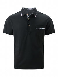 Men's Casual Short Sleeve Polo Shirt | Summer Bird Eye Comfortable Tee