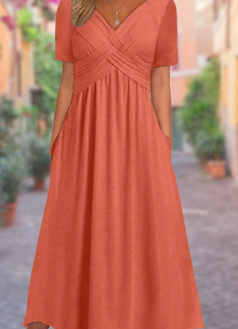 Mia | Short Sleeve A-Line Summer Dress