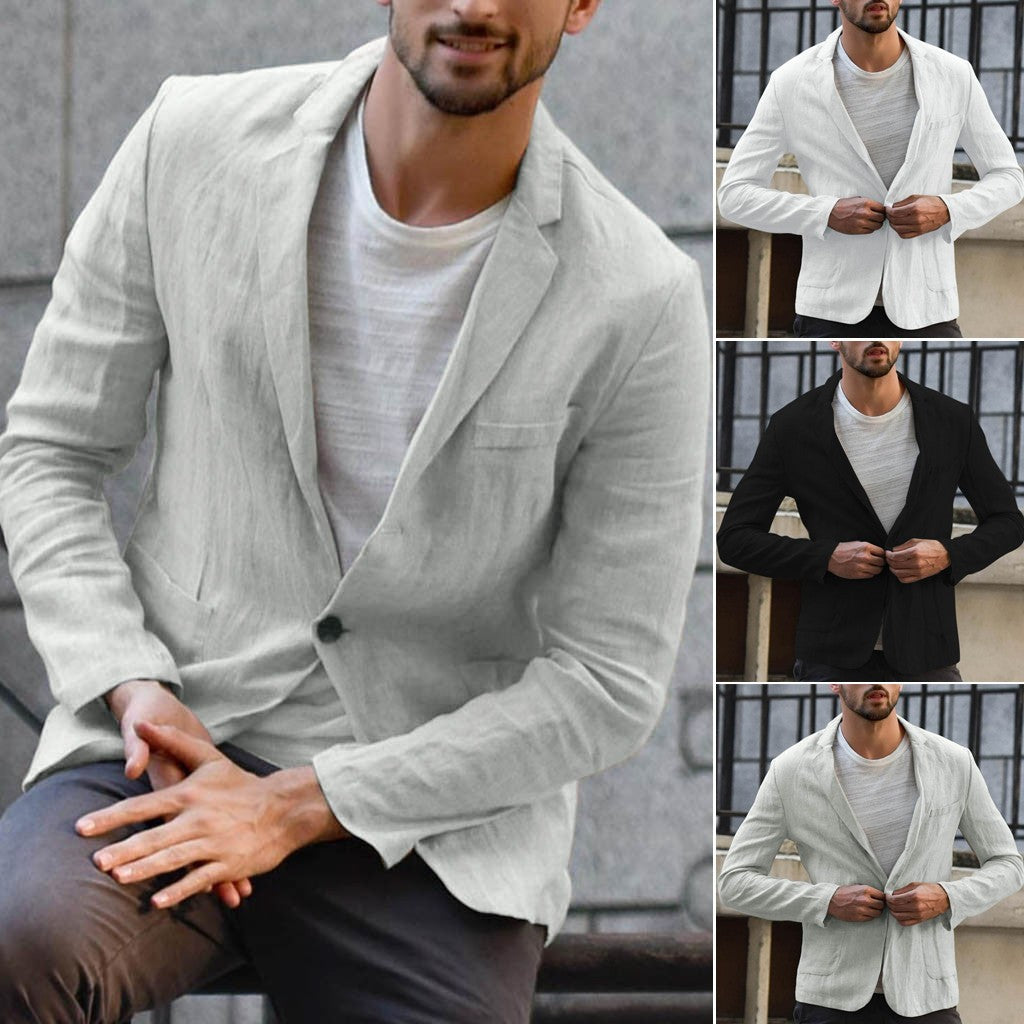 Benetton™ | Blazer aus Baumwolle und Leinen