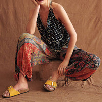 Aria | Buckled Slip-On Cork Sandals
